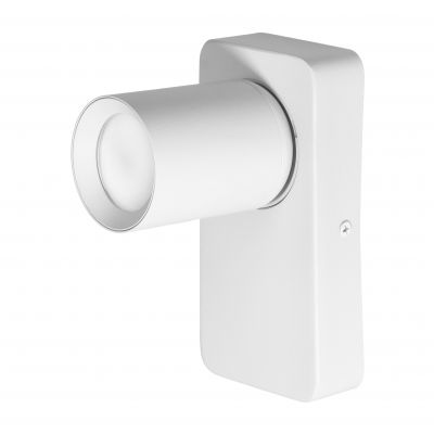 MALTA SP 1, oprawa ścienno-sufitowa, GU10 max. 12W, IP20, biała, prostokątna podstawa (AD-OP-6480WGU10)