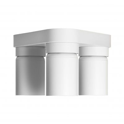MALTA SP 3, oprawa ścienno-sufitowa, GU10 max. 3x12W, IP20, biała, trójkątna podstawa (AD-OP-6483WGU10)