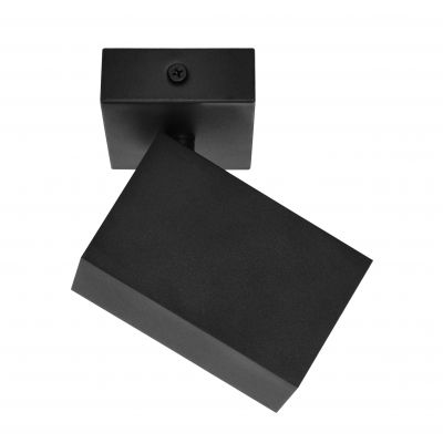 KUBAR SP 1, oprawa ścienno-sufitowa, GU10 max. 35W, IP20, czarna (AD-OP-6509BGU10)