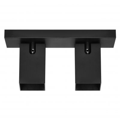 KUBAR SP 2, oprawa ścienno-sufitowa, GU10 max. 2x35W, IP20, czarna (AD-OP-6510BGU10)