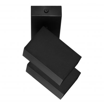 KUBAR SP 2, oprawa ścienno-sufitowa, GU10 max. 2x35W, IP20, czarna (AD-OP-6510BGU10)