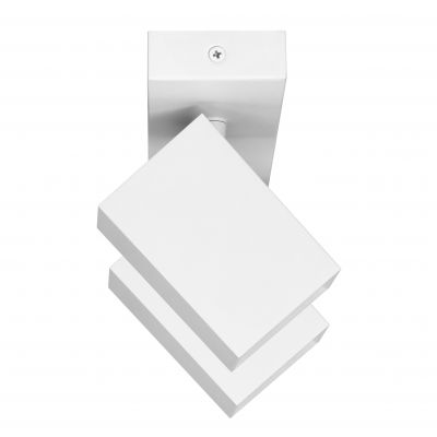 KUBAR SP 2, oprawa ścienno-sufitowa, GU10 max. 2x35W, IP20, biała (AD-OP-6510WGU10)