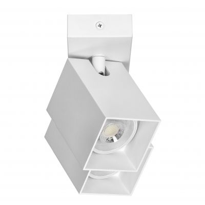 KUBAR SP 2, oprawa ścienno-sufitowa, GU10 max. 2x35W, IP20, biała (AD-OP-6510WGU10)