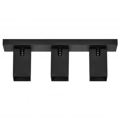 KUBAR SP 3, oprawa ścienno-sufitowa, GU10 max. 3x35W, IP20, czarna (AD-OP-6511BGU10)