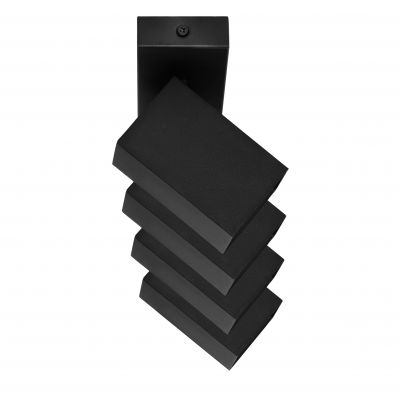 KUBAR SP 4, oprawa ścienno-sufitowa, GU10 max. 4x35W, IP20, czarna (AD-OP-6512BGU10)