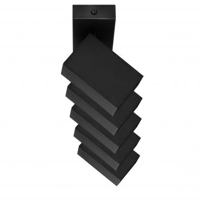 KUBAR SP 5, oprawa ścienno-sufitowa, GU10 max. 5x35W, IP20, czarna (AD-OP-6513BGU10)