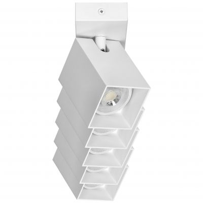 KUBAR SP 5, oprawa ścienno-sufitowa, GU10 max. 5x35W, IP20, biała (AD-OP-6513WGU10)