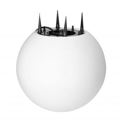 Lampa kula ogrodowa 38cm biała E27 wbijana zewnętrzna IP65 ORNO (AD-OP-6587WE27ZM)