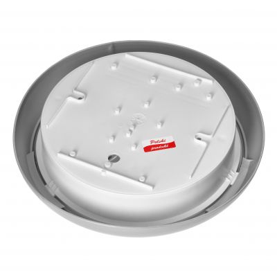 KOKO oprawa LED 12W z czujnikiem ruchu PIR 3000K, 1100lm, srebrna-polipropylen, klosz matowy-poliwęg AD-PL-6257GLPMR3 ORNO (AD-PL-6257GLPMR3)