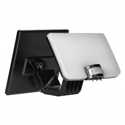 SOLIS LED 10W, naświetlacz solarny  z czujnikiem ruchu PIR, 1200lm, IP54, 4000K, 3000 mAh, czarny (AD-SL-6467BLR4)