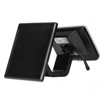 SOLIS LED 10W, naświetlacz solarny  z czujnikiem ruchu PIR, 1200lm, IP54, 4000K, 3000 mAh, czarny (AD-SL-6467BLR4)