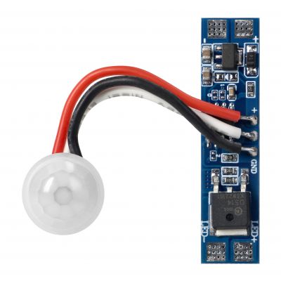 Włącznik z czujnikiem PIR do taśm LED, 5-24V, 8A (AD-TL-6497/S-R)