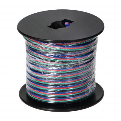 Przewód do taśm LED RGB, 4x0,35mm2, 25m (AD-TL-6498/RGB/25M)