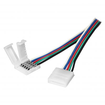 Złączka LED RGBW 12mm dwustronna z przewodem (AD-TL-6499/Z-P-Z/RGBW)