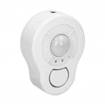 Mini alarm bezprzewodowy sufitowy z wbudowaną syreną sterowany pilotem, 5m, bateryjny AS-6 ORNO (AS-6)