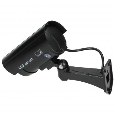 Atrapa kamery monitorującej CCTV, bateryjna, czarna (CD-3/B)