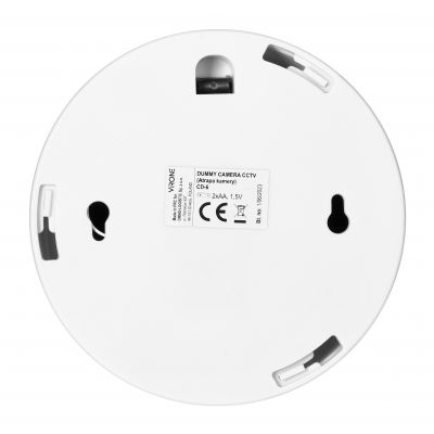 Atrapa kopułowej kamery monitorującej z podczerwienią CCTV, bateryjna (CD-6)