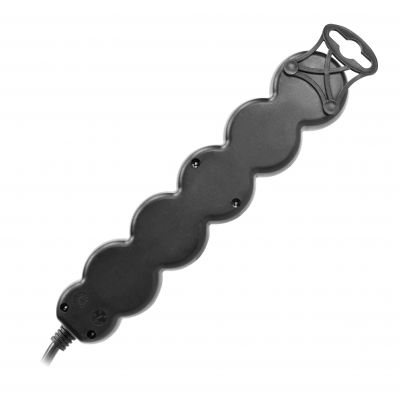 Przedłużacz 5-krotny 2P+Z (Schuko), 3m H05VV-F 3x1,5mm2, Imax=16A, płaska wtyczka, czarny (ES-6(GS)/B/3)