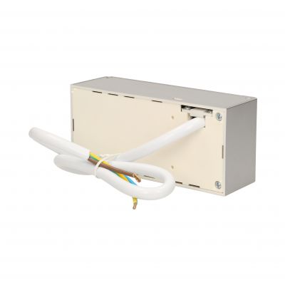 Gniazdo meblowe podszafkowe, 2x2P+Z srebrne (FS-10)