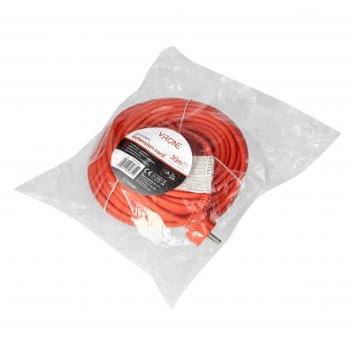 Przedłużacz ogrodowy jednogniazdowy Schuko, PVC 3x1mm2, długość 10m (GES-1(GS)/10M)