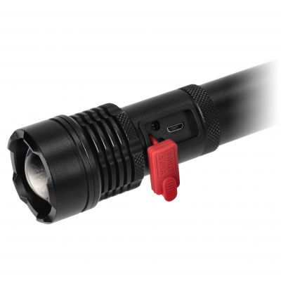 Latarka LED COB 12W z zoomem i akumulatorem 2200 mAh (LT-12)