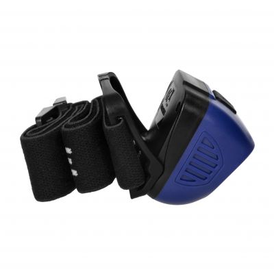 Latarka czołowa COB+LED, ładowanie USB, czujnik ruchu, niebieska (LT-13/BL)