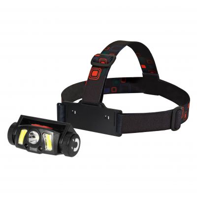 Latarka czołowa/światło rowerowe LED COB + XPG z akumulatorem Li-ion 1200 mAh, czujnik ruchu (LT-14)