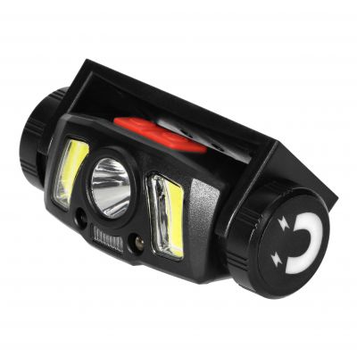 Latarka czołowa/światło rowerowe LED COB + XPG z akumulatorem Li-ion 1200 mAh, czujnik ruchu (LT-14)