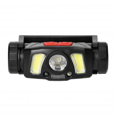 Latarka czołowa/światło rowerowe LED COB + XPG z akumulatorem Li-ion 1200 mAh, czujnik ruchu (LT-14)