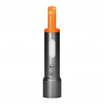 Latarka LED SMD 10W + COB 2W, 350lm, 1200 mAh, funkcja zoom, kolorowe nakładki (LT-18)