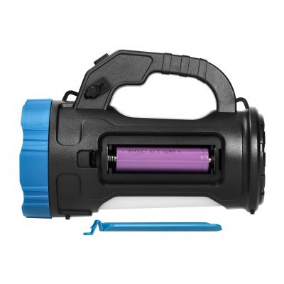 Latarka LED SMD 3W + COB 3W, 110lm, dwie opcje zasilania - akumulator 1200 mAh lub 3xAA (LT-19)