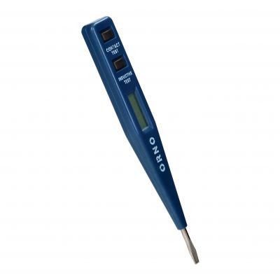 Elektroniczny próbnik napięcia 5w1, test obecności, pomiar, indukcja, ciągłość, polaryzacja DC, nieb (OR-AE-13289)