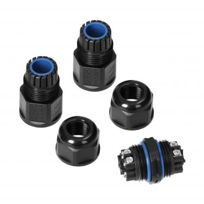 Konektor kablowy prosty IP68, 5x4mm2, 400V/25A (OR-AE-13617)