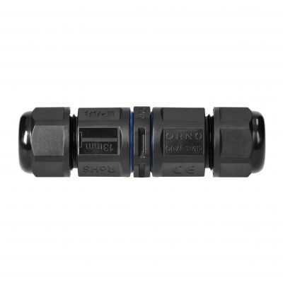 Konektor kablowy prosty z szybkozłączką IP68, 2x4mm2, 400V/20A (OR-AE-13619)