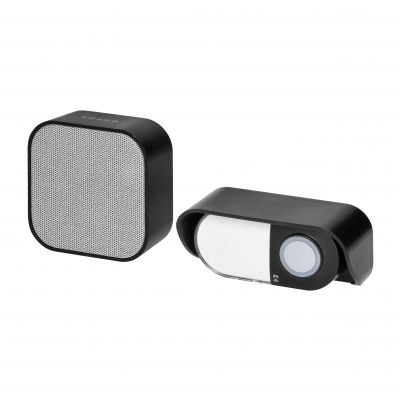 ATEL DC, dzwonek bezprzewodowy bateryjny, learning system, 38 dźwięków, 150m, czarny (OR-DB-KA-171/B)