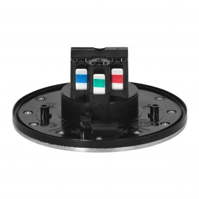 Hermetyczne gniazdo elektryczne okrągłe, IP55, kąt otwarcia 110st. szczotkowane aluminium (OR-GM-9030)