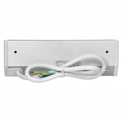 Gniazdo meblowe 2x2P+Z (Schuko), 2xUSB (typ A+C; 2,4A), biało-srebrne (OR-GM-9039(GS)/W-G)