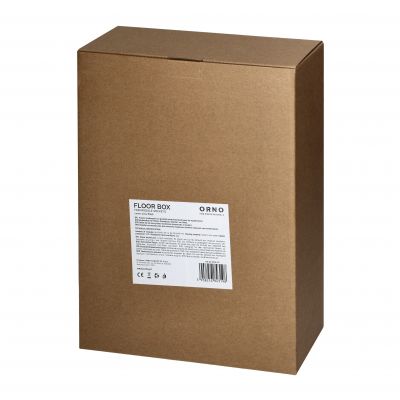 Puszka podłogowa na gniazda modułowe 8 x 45x45mm lub 16 x 22,5x45mm, pokrywa: materiał własny, czarn (OR-GP-9203/CF)