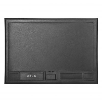 Puszka podłogowa na gniazda modułowe 8 x 45x45mm lub 16 x 22,5x45mm, pokrywa: plastik, czarna (OR-GP-9203/P)