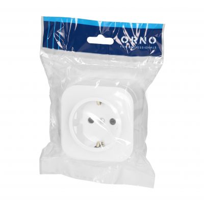 Gniazdo pojedyncze natynkowe ToDo 2P+Z Sch. IP20,biały,10szt (OR-OE-7205(GS)/W/10)