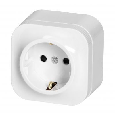 Gniazdo pojedyncze natynkowe ToDo 2P+Z Sch. IP20,biały,10szt (OR-OE-7205(GS)/W/10)