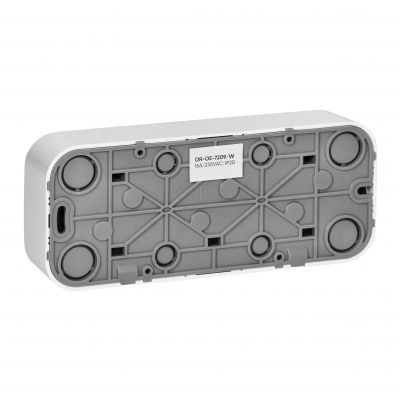 Gniazdo potrójne natynkowe ToDo 2P+Z IP20, 16A, 230V AC, 16A, 230V AC, biały, 10 sztuk (OR-OE-7209/W/10)