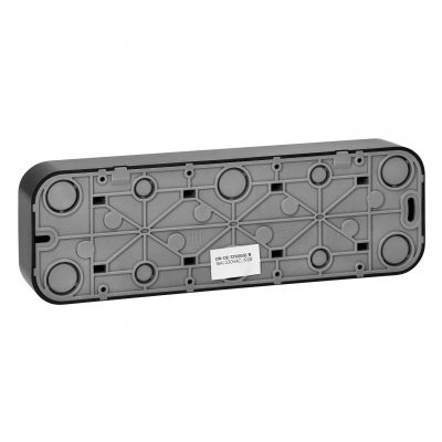 Gniazdo poczwórne natynkowy ToDo 2P+Z Schuko IP20, 16A, 230V AC, 16A, 230V AC, czarny (OR-OE-7210(GS)/B)