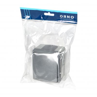 Łącznik jednobiegunowy AQUATIC PRO IP55, 10A, 230V AC, Szaro-Grafitowy (OR-OE-7400/GR)