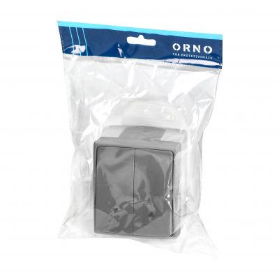 Łącznik roletowy AQUATIC PRO IP55, 10A, 230V AC, Szaro-Grafitowy (OR-OE-7408/GR)