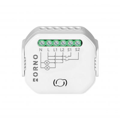 Przekaźnik dopuszkowy 2-kanałowy Tuya Smart Wi-Fi+BLE (OR-SH-17101)