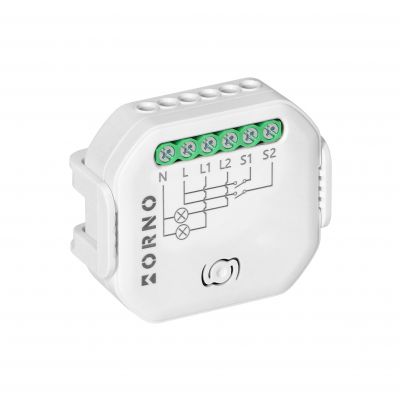 Przekaźnik dopuszkowy 2-kanałowy Tuya Smart Wi-Fi+BLE (OR-SH-17101)