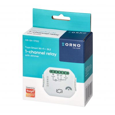 Przekaźnik dopuszkowy 1-kanałowy ze ściemniaczem Tuya Smart Wi-Fi+BLE (OR-SH-17102)