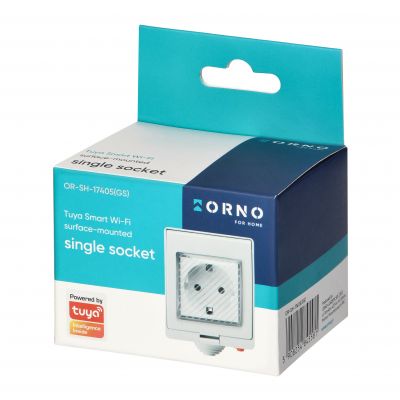 Gniazdo natynkowe IP55 Tuya Smart Wi-Fi, Schuko (OR-SH-17405(GS))