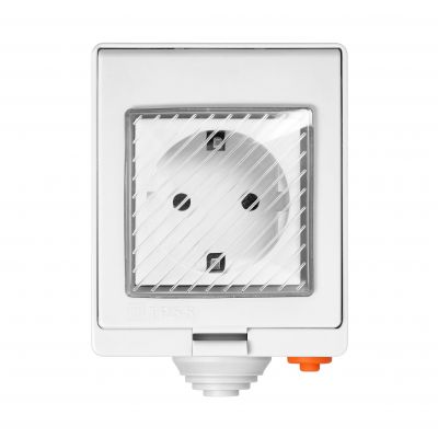 Gniazdo natynkowe IP55 Tuya Smart Wi-Fi, Schuko (OR-SH-17405(GS))
